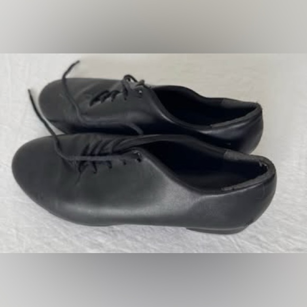 So danca dance‎ little kid tap shoes 2-1/2 black tie lace up